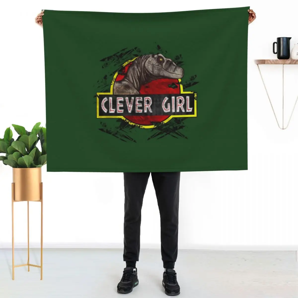 Clever Girl Throw Blanket Sofa Throw Cute halloween Hairys Travel Flannel Blankets