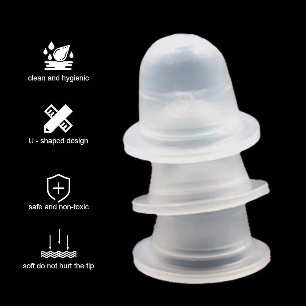 100PCS Silicone Tattoo Ink Cups Microblading Disposable Pigment Cups Multifunctional Eyelash Extension Glue Tray Tool