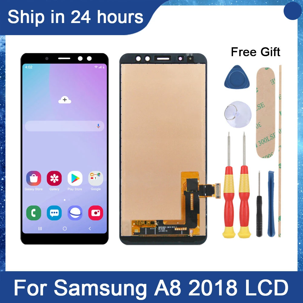 

AiNiCole 5.6'' For Samsung Galaxy A8 2018 LCD Display Touch Screen Digitizer Assembly A530 A530F A530F/DS Screen Replacement