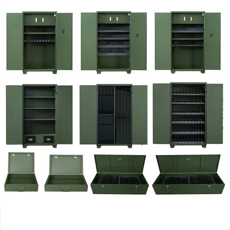 Tall Heavy-Duty Large  Gun Safe Cabinet Biometric Gun Cabinet with Adjustable Shelves for Home