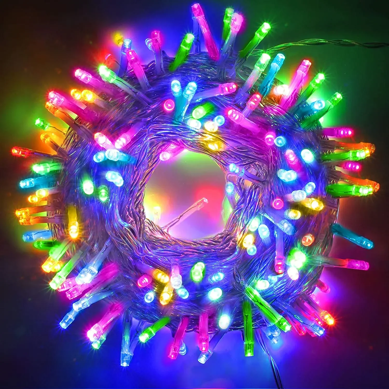 Holiday Led Christmas Lights Outdoor 100M 50M 30M 20M 10M Led String Lights Decoration For Party Holiday Wedding Garland