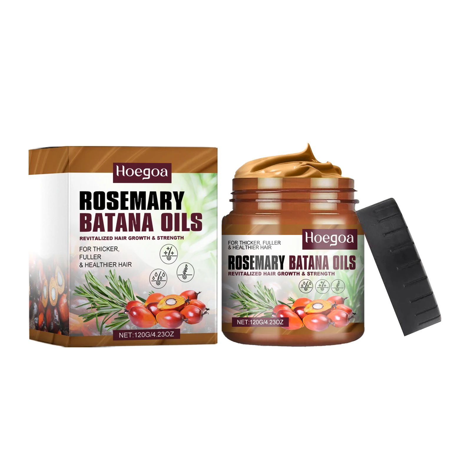 

Hoegoa Batana Rosemary Conditioner Nourishes Softens And Restores Dry Hair Split Ends And Shines 1pcs