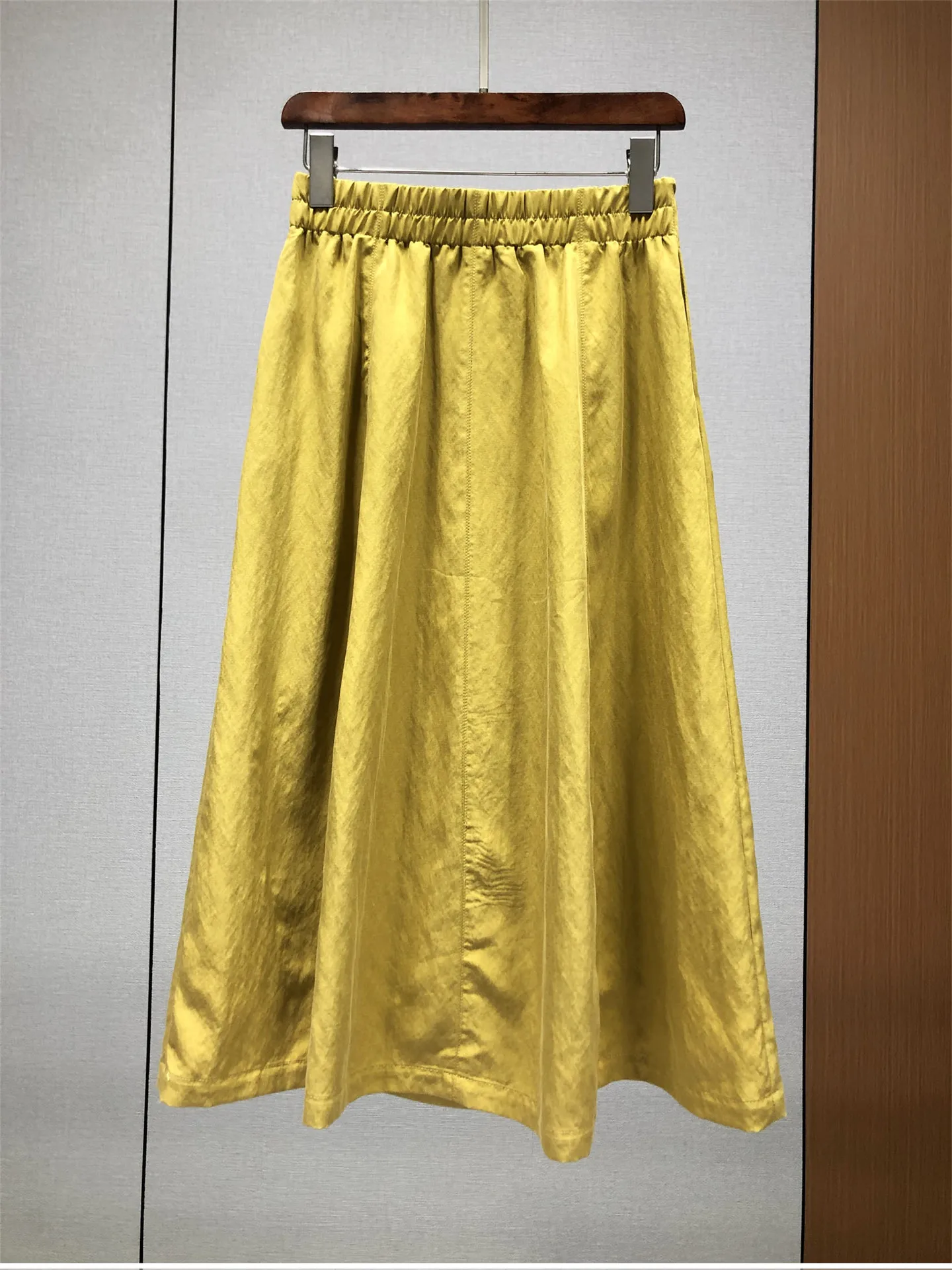 2026 High Waist Skirt Women's European Spring And Summer New All-match Casual A- Line Long Skirt