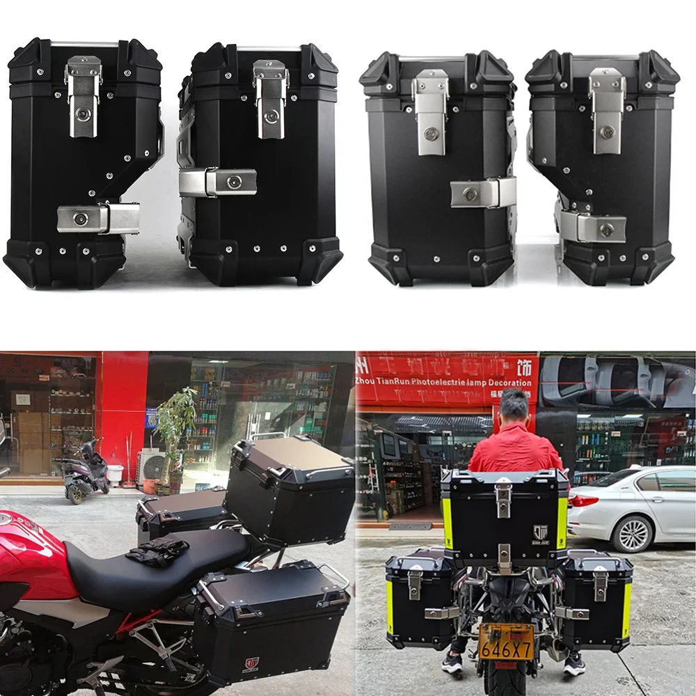 

38L Motorcycle Side Case Bau De Moto Givi Bau Traseiro Para Moto Motobike Trunk Rear Helmet Topcase Accessory 오토바이 탑박스 공구함