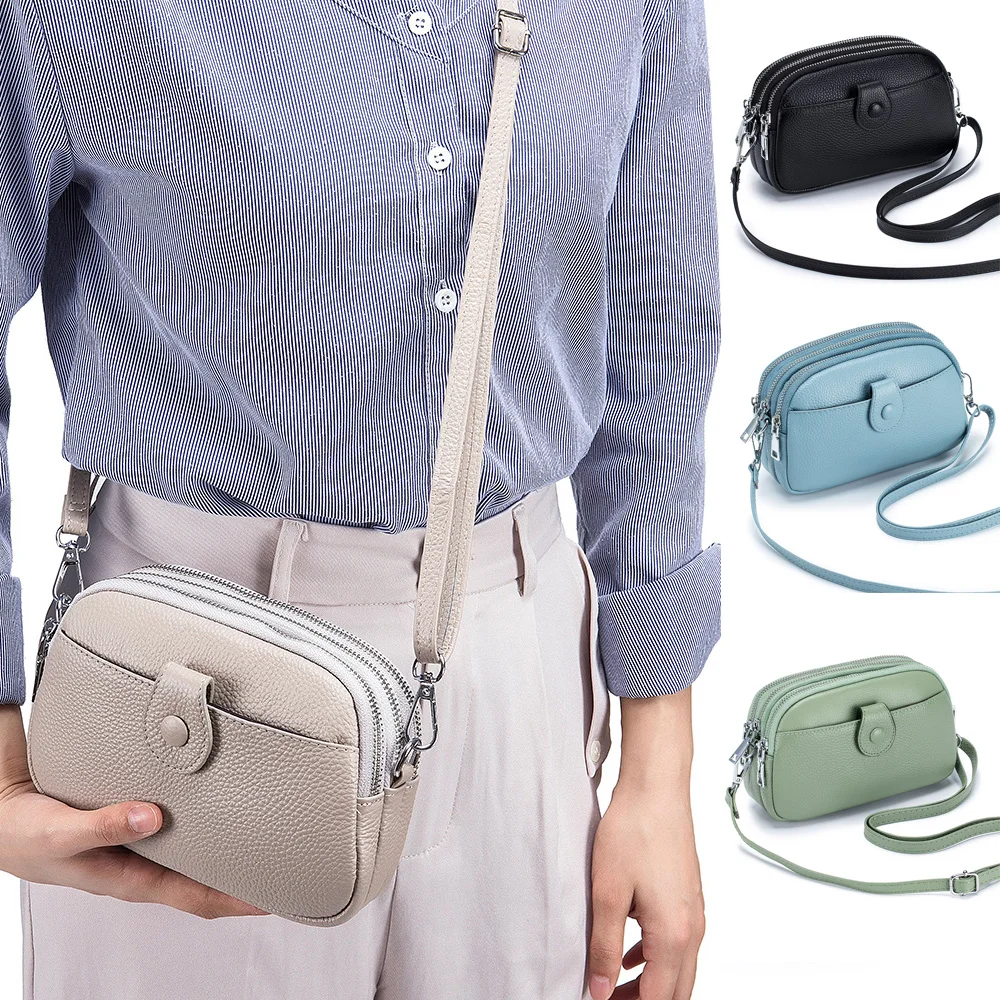 Genuine Leather Shoulder Bag Small Messenger Handbag For Women Luxury  Crossbody Bag Daily Commuter Wallet HandBag Tote Bags