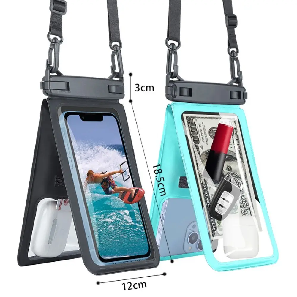 New Universal Clear Cellphone Case Portable Underwater Touchscreen Dry Bag Waterproof with Neck Lanyard Phone Pouch