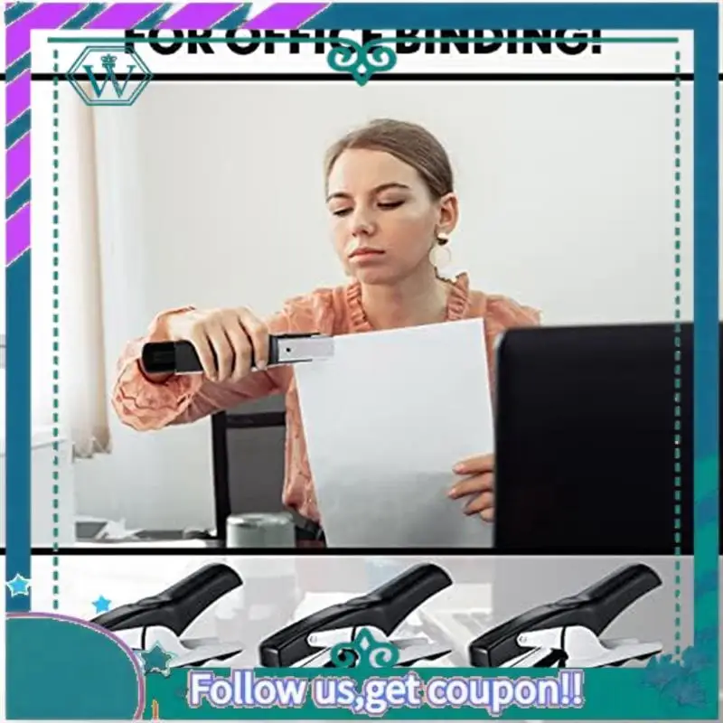 

Upgraded 3 Pieces Heavy Duty Plier Stapler Office Stapler Hand Hold Stapler 50 Sheet Capacity Desk Stapler For Home School