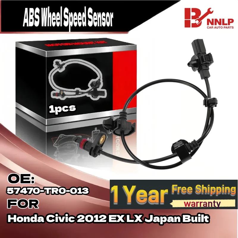 

Для нового датчика скорости колеса ABS заднего пассажира для Honda Civic 2012, EX LX, Япония, построенный 57470-TR0-013