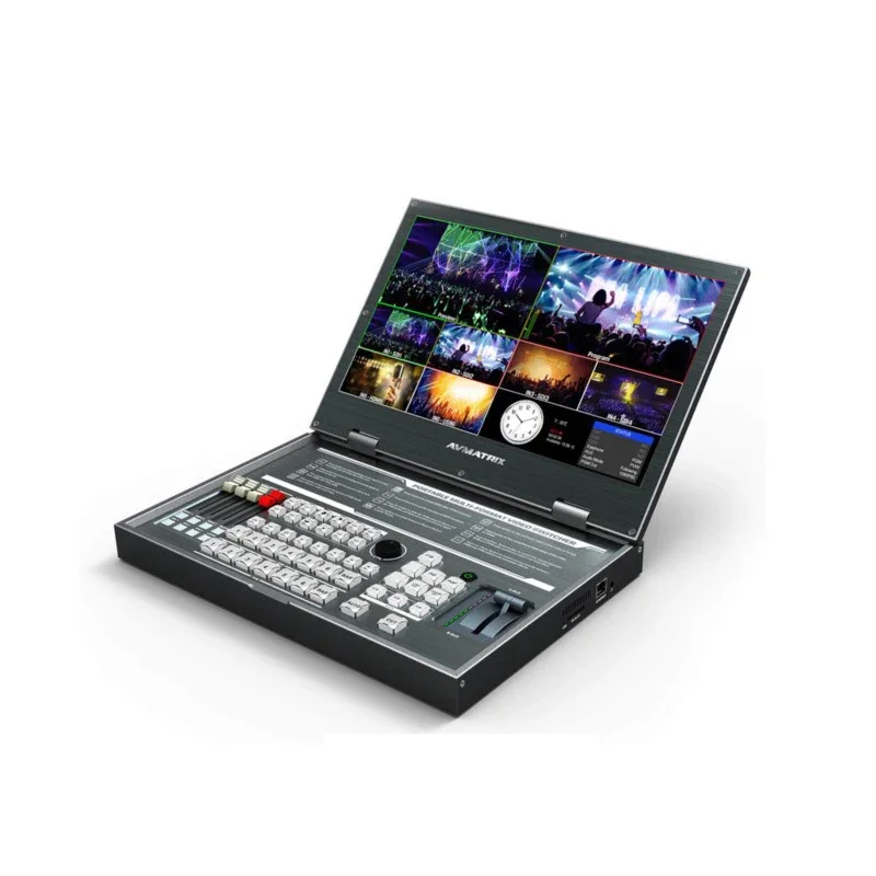 AVMATRIX PVS0615 15.6 Inch 6 Channel Inputs Portable FHD LCD Screen Multi-Format Video Switcher With PIP Mode&Audio Mixer