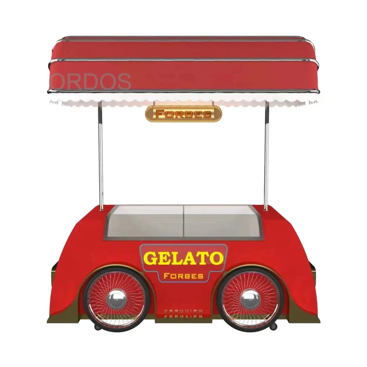 New design Food cart removable  street cart ice cream coffee cart