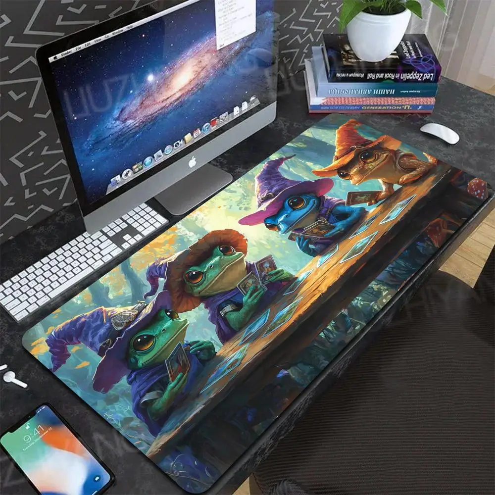 Magician Frog Mouse Pad Computer New XXL MousePads Keyboard Mat Gamer Soft Office Carpet Table Mats Desktop Long Mouse Pad