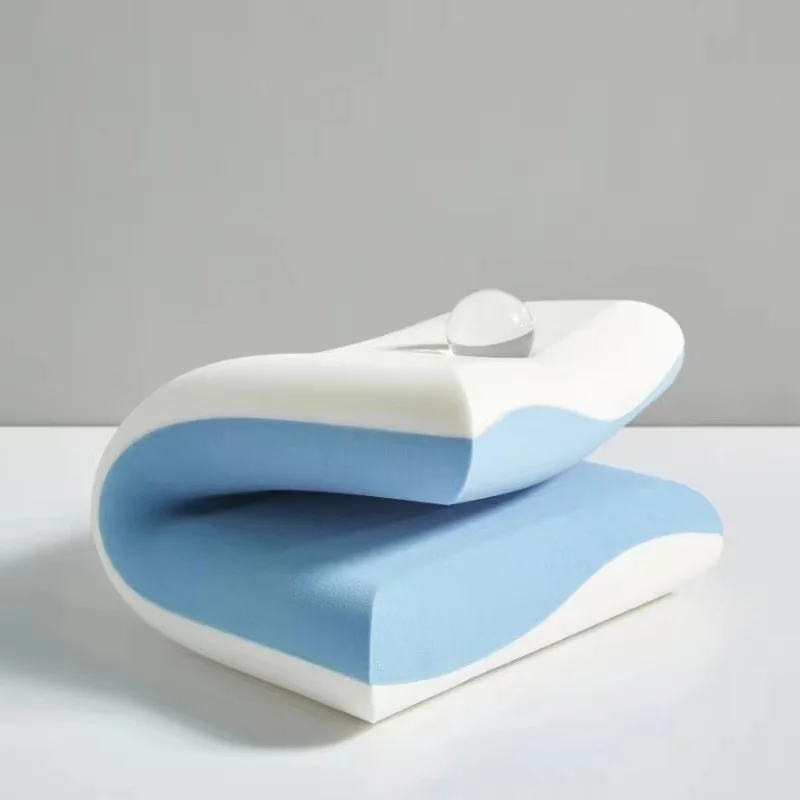 หมอนคอเมมโมรีโฟมคืนกลับช้าตามหลักสรีรศาสตร์หมอนรองคอสำหรับบ้านโรงแรมผู้ใหญ่ดูแลสุขภาพคอ