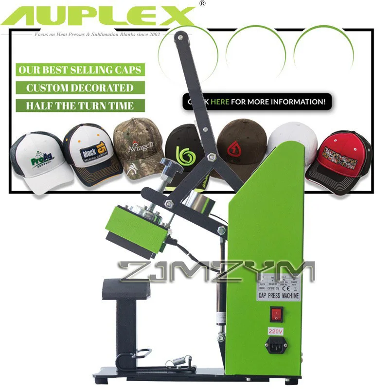 Magnetic Semi-automatic Aluminium Cap Heat Press Machine Hat Heating Plate Cap Heat Press Sublimation Machine