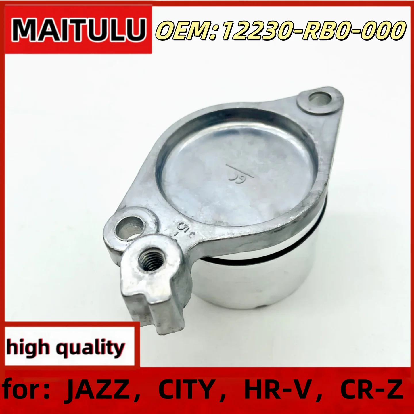 Silver Camshaft Thrust Cover Aluminum 12230-RB0-000 12230RB0000 For Honda FIT CITY JAZZ 2009-2014  CR-Z