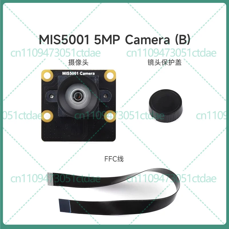 1-2pcs For Waveshare MIS5001 Wide Angle Camera Module 5MP MIPI CSI Compatible Luckfox RV1106 Board