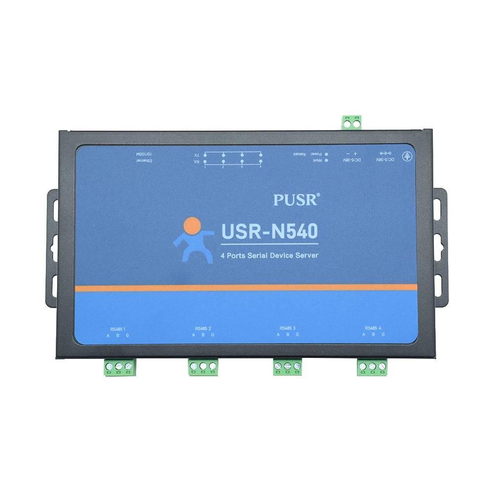 USR-N540 4 Serial Ports RS485 RS232 RS422 To Ethernet TCP/IP Converter Device Server MQTTS Modbus RTU to TCP