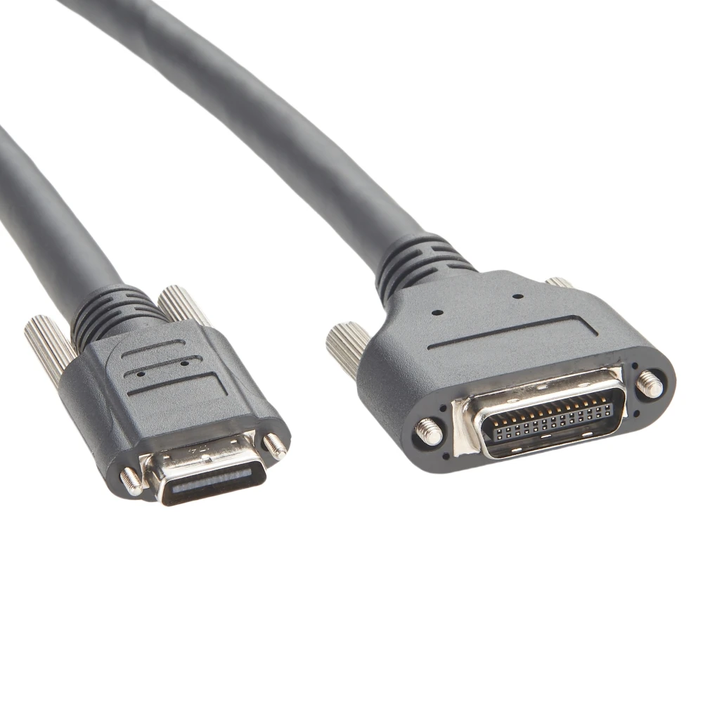 

SCSI Connector Cable Machine Vision Industrial Camera Cable MDR 26Pin to SDR 26Pin PoCL Power Over Camera Link High Flex Cable