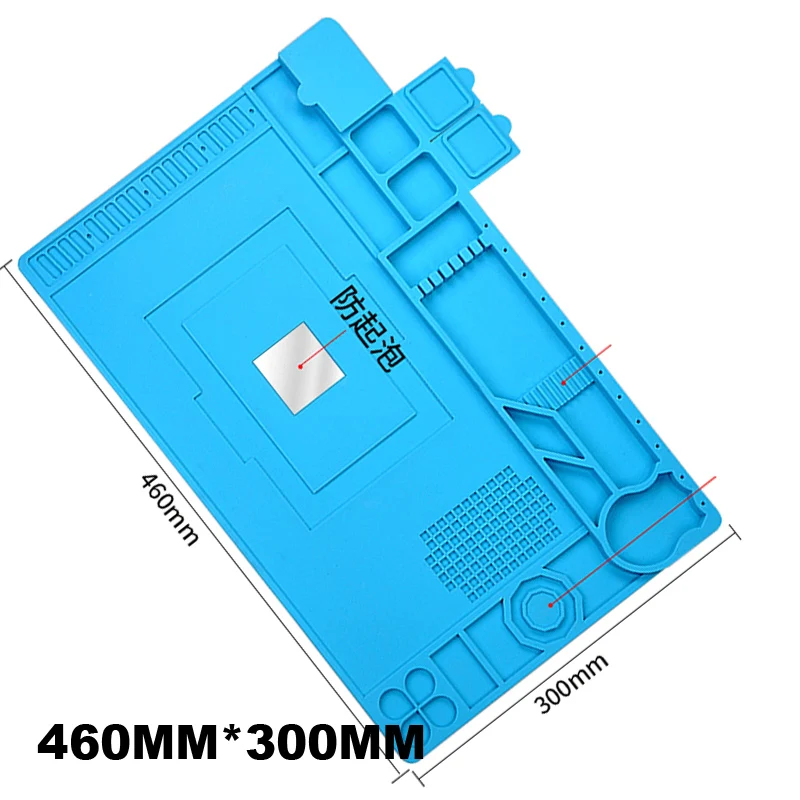 Heat-resistant BGA Soldering Station Soldering Wook Silicone Heat Gun Insulation Pad  Repair Maintenance Platform Desk Mat Tool