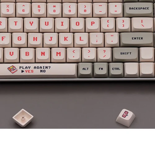 Imagen 2 del producto Teclas de máquina Retro de Anime de 137 teclas, colorante Sub PBT, perfil XDA para interruptor MX, teclado mecánico de juego Ducky DIY