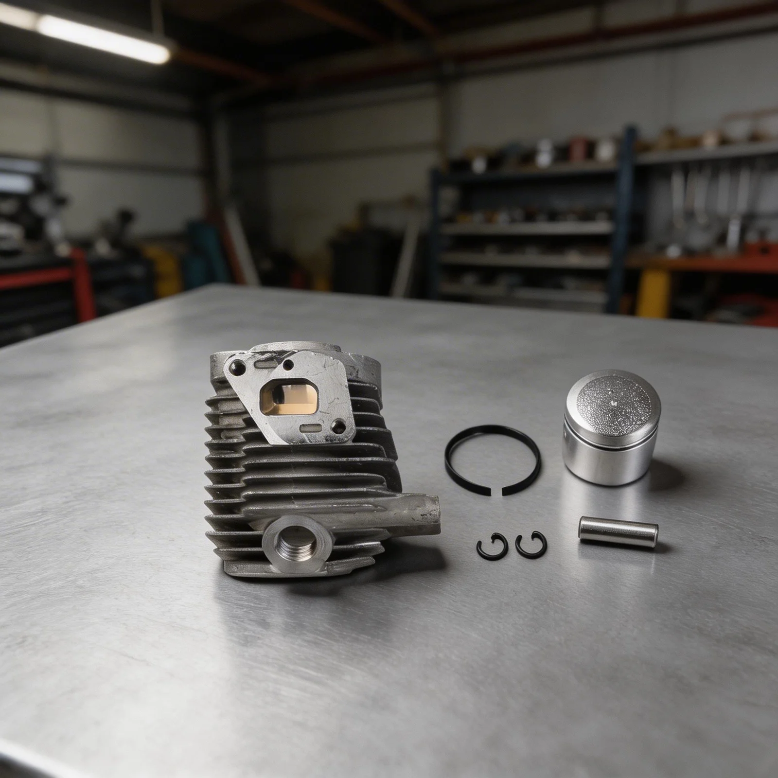 Engine piston cylinder kit compatible with GT225 PE225 SHC225 SRM225 replace part A130002100 for better engine performance
