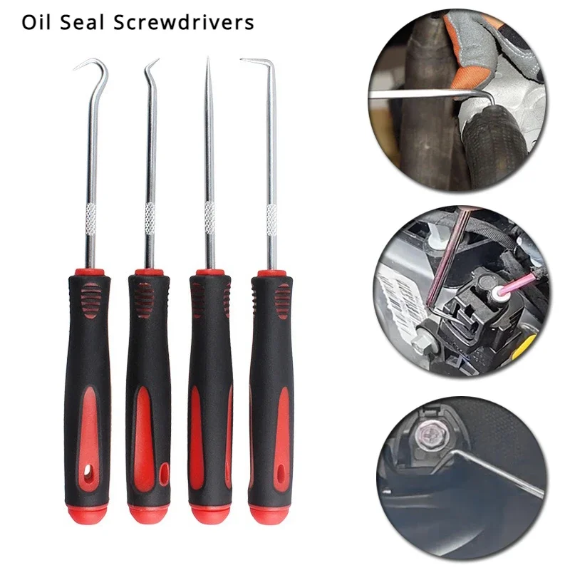 Auto Car Truck Vehicle Oil Seal Screwdrivers Set O-Ring Seal Gasket Puller Remover Pick Hooks Spring Suction Sealing Repair Kit