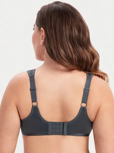 Imagen 2 del producto MELENECA Sujetador reductor con aros de cobertura total para mujer, talla grande, encaje, cómoda correa de cojín