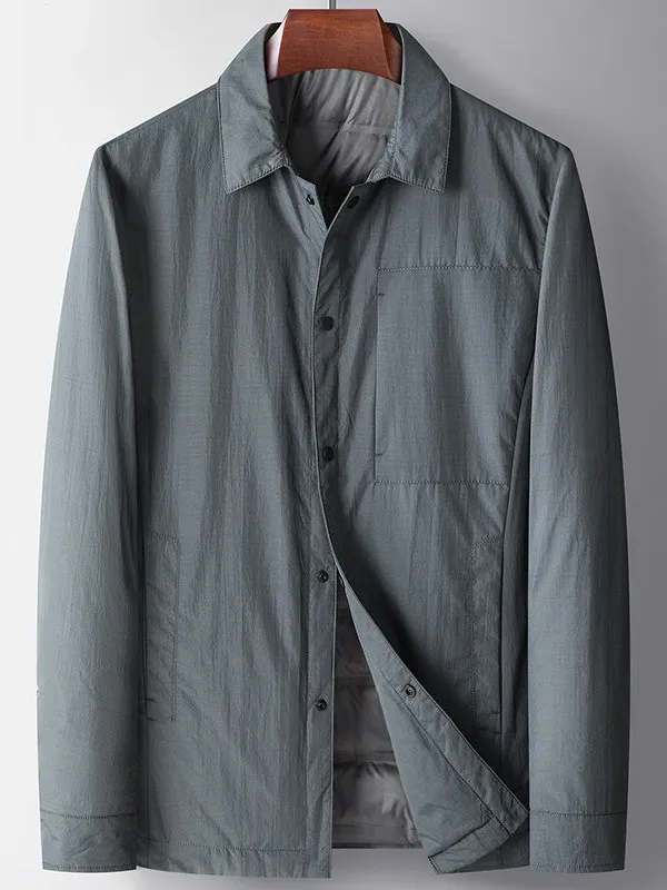 

Men's Casual Outdoor Warmth-Preserving down Jaet Anti-Cold Busin Casual Dad Clothes Autumn Winter New Sle Polyester Fiber