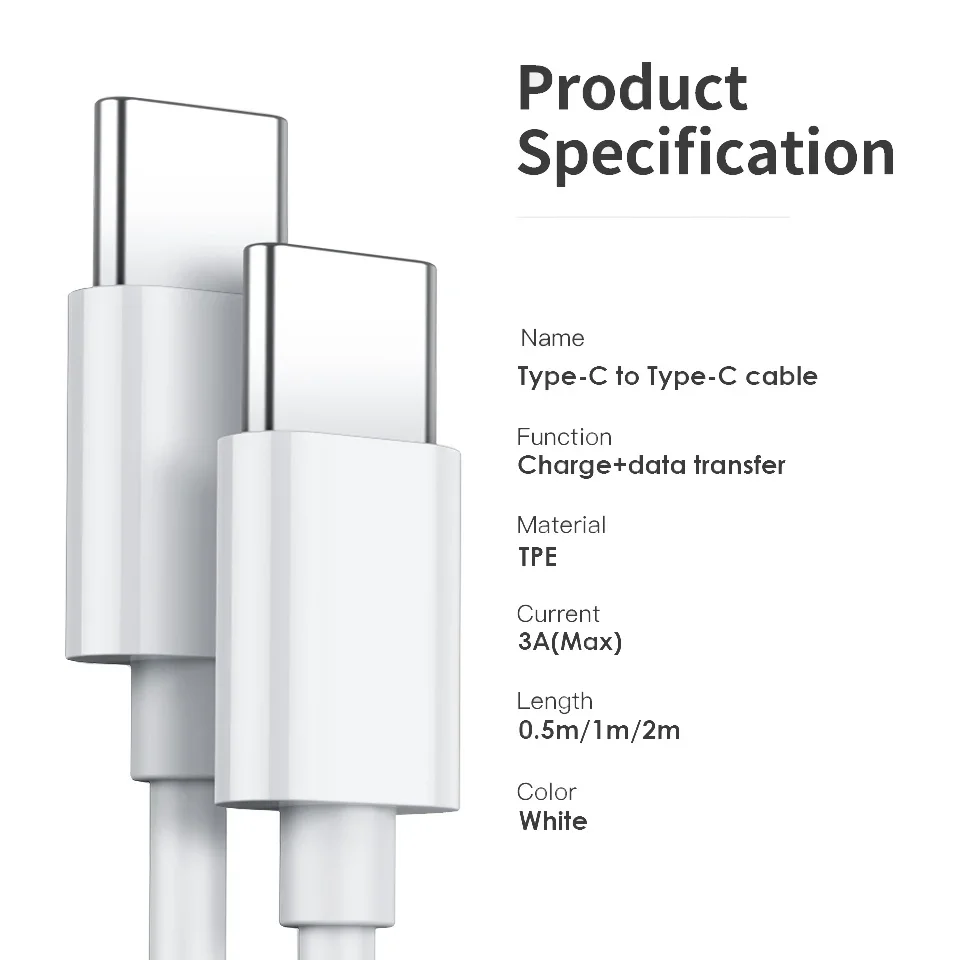 60 واط PD USB-C إلى USB نوع C كابل شحن سريع لماك بوك سامسونج نوت 10 + S10 9 XIAOMI Mi9 MIX3 QC4.0 كابل شحن سريع TypeC