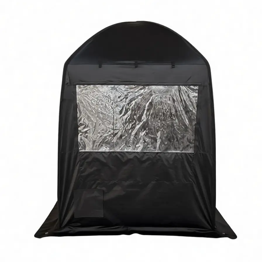 OEM Premium 3 Layer Insulated Portable Sauna Tent With TPU Window Wood Burning Sauna Tent Set Winter Outdoor Mobile Sauna Tent