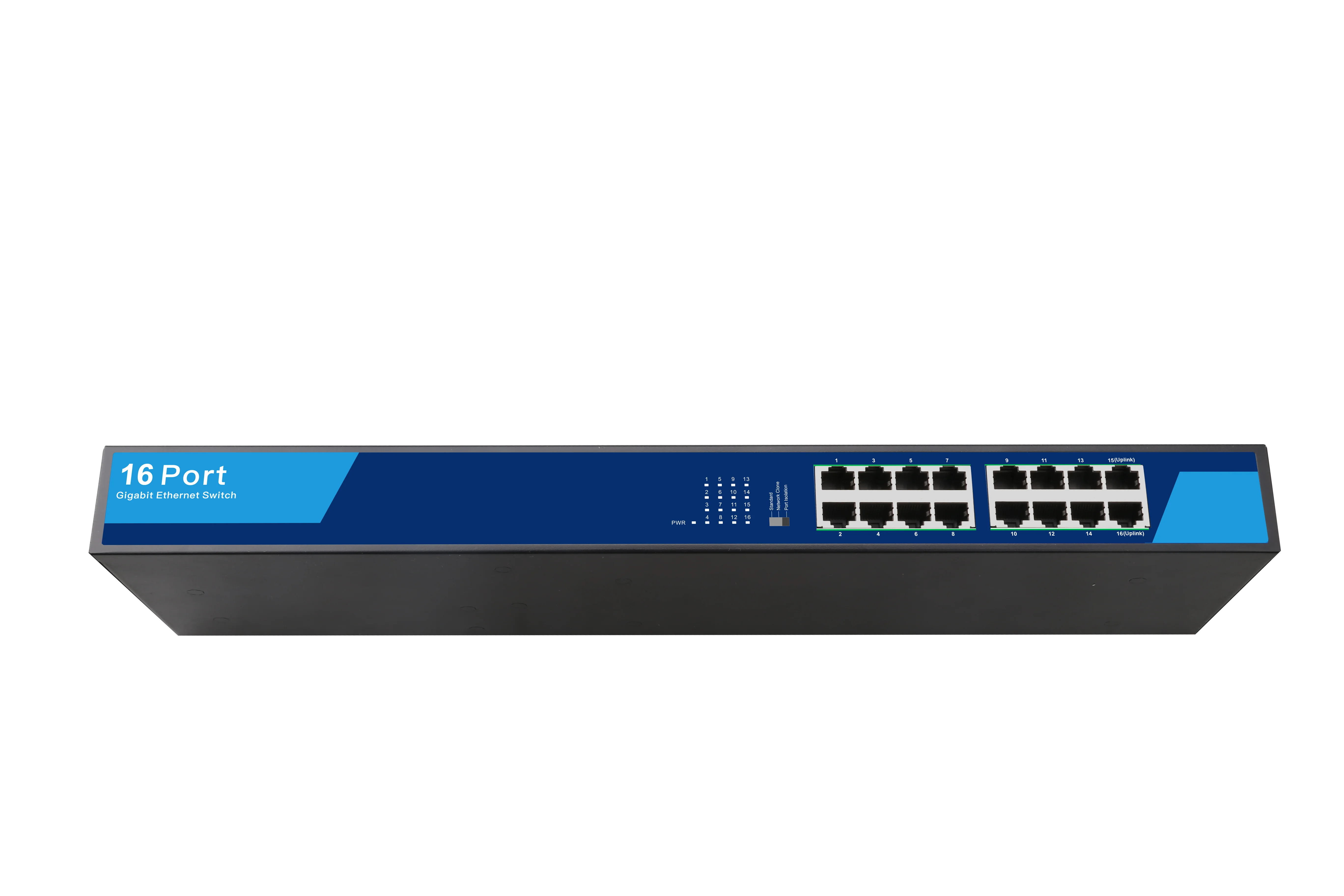 16-портовый Ethernet-коммутатор 10/100/1000M с железным корпусом и 3 режимами работы 16-портовый гигабитный неуправляемый Ethernet-коммутатор