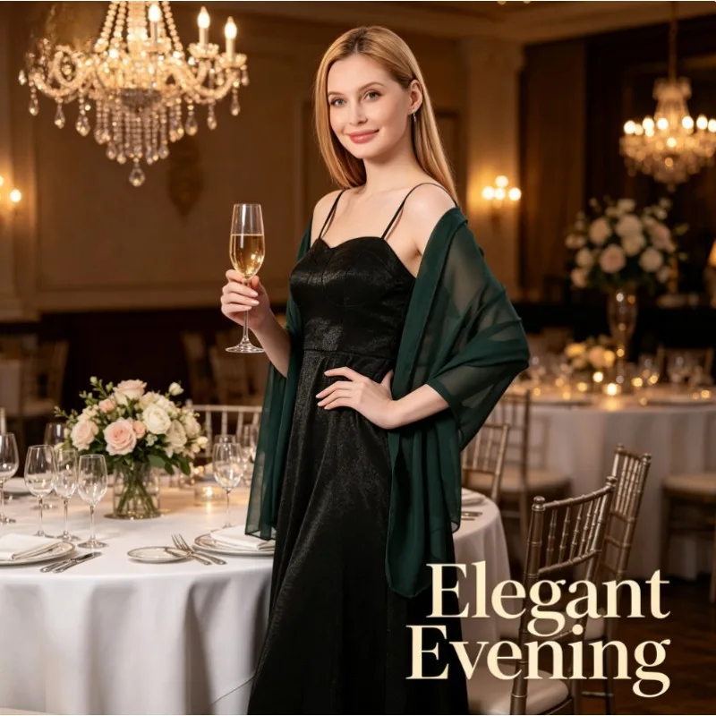

Bridal Lengthening High-quality Solid ColorScarf for Wedding Bridesmaids with High-quality Solid Color Shawl