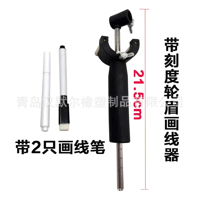 Auto Scriber Black with Graduated Sheet Metal Spray Paint Rib Line Body Sheet Metal Data Restoration and Repair Tool