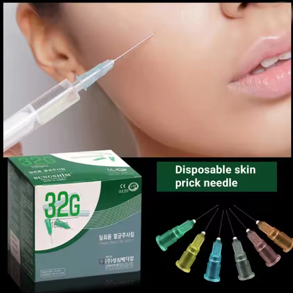 25G 27G  34G  32G 31G 30G Teeth Disposable Needles Eyelid Tool Parts Painless Small Irrigator Superfine Beauty Meso Needles