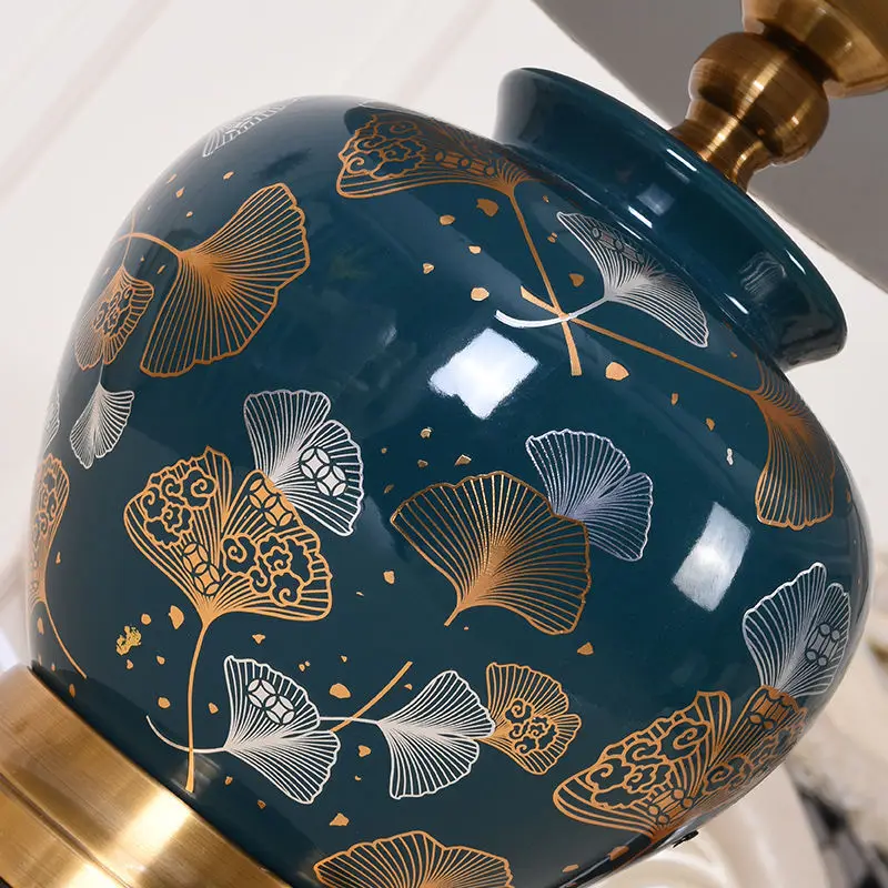 BERTH Modern Ceramics Table Lamp LED Creative White Dimming Desk Lights Decor for Home Living Room Bedroom Bedside