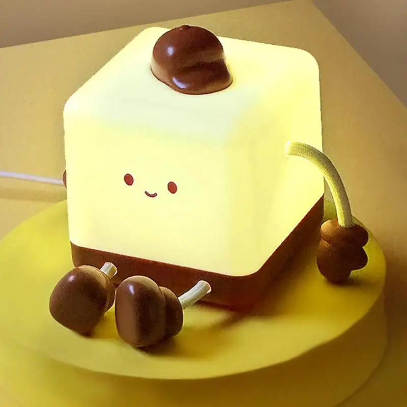 Lighted Cube Tap Square เด็ก LED Nightlight สีอบอุ่น Sleep Nightlight Creative LED Night Light เด็ก Night Light สําหรับ Home