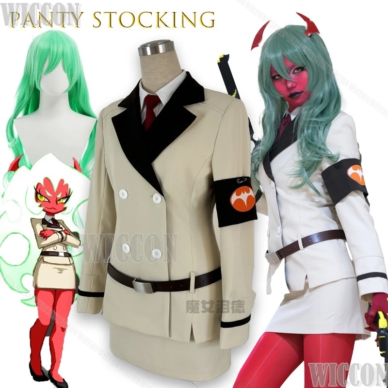 bas-de-culotte-avec-porte-jarretelles-genouilleres-uniforme-fonce-costume-de-cosplay-pour-sœur-demons-anime-gothique-lolita-fete-d'halloween