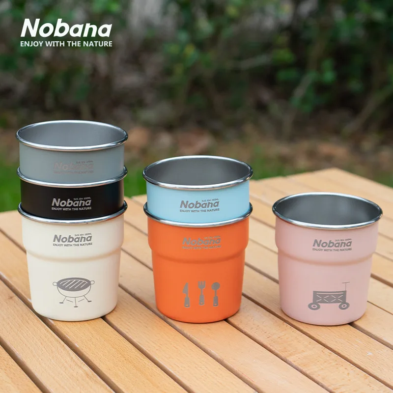 GLS Neue Camping Tasse 304 Edelstahl Schwalbe Tasse Tragbare Bequemlichkeit Tasse Kaffee Tasse Picknick BBQ Bier Tasse Outdoor Wasser Tasse