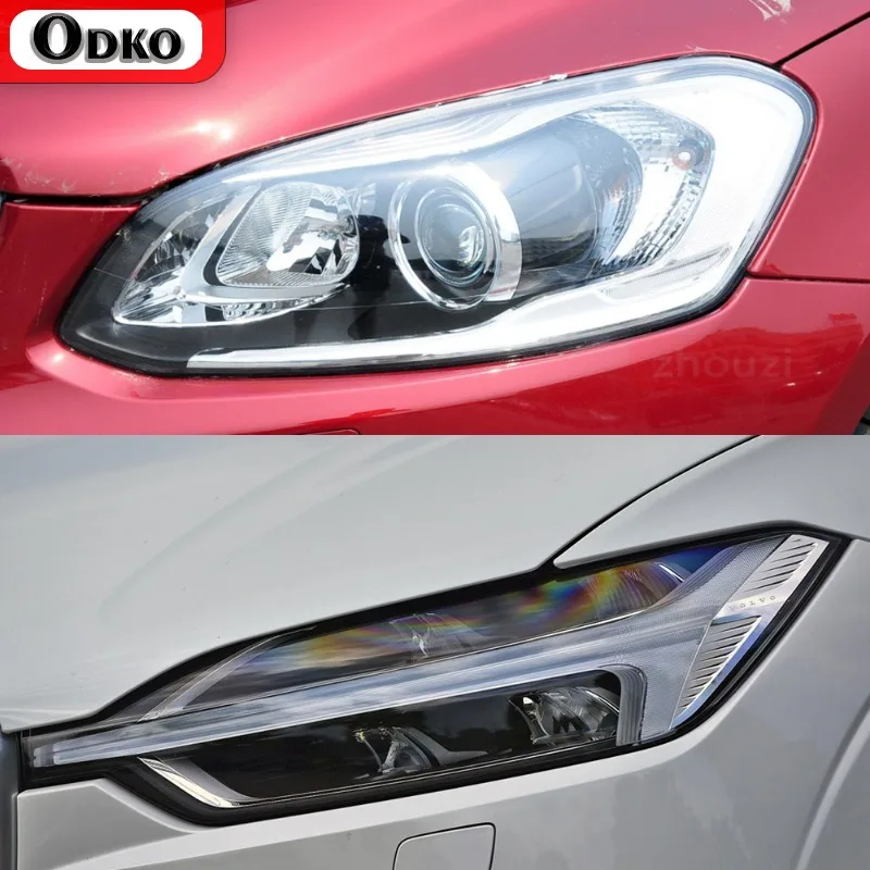 

For Volvo XC60 2014-2016 2017-2022 2020 2021 Car Lamp Headlight Tint Black Protective Film Transparent TPU Sticker Accessories