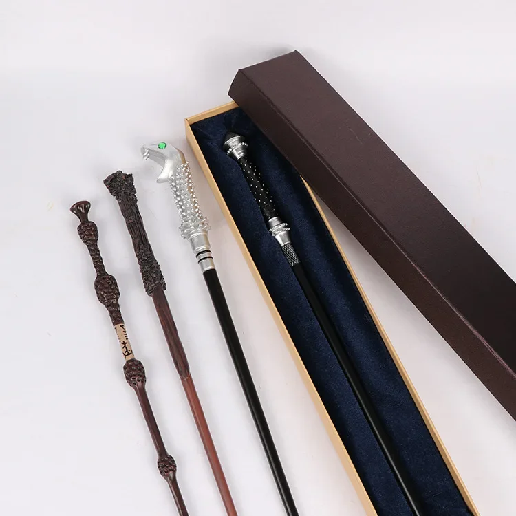 Anime Harries Metal Core Magic Wand Box Dumbledore Malfoy Hermione Voldemort Magical Harried Potters Magic Wand Cosplay Prop