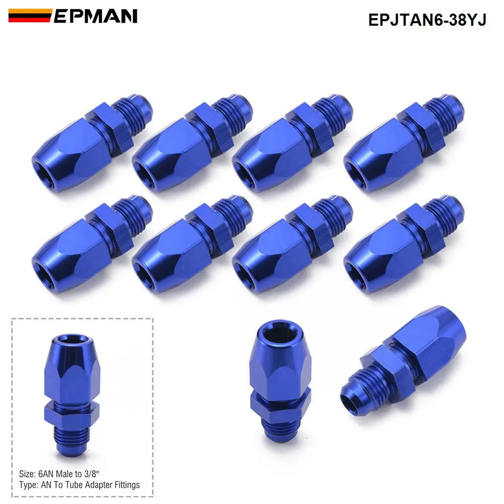 EPMAN 10PCS 6AN Male To 3/8