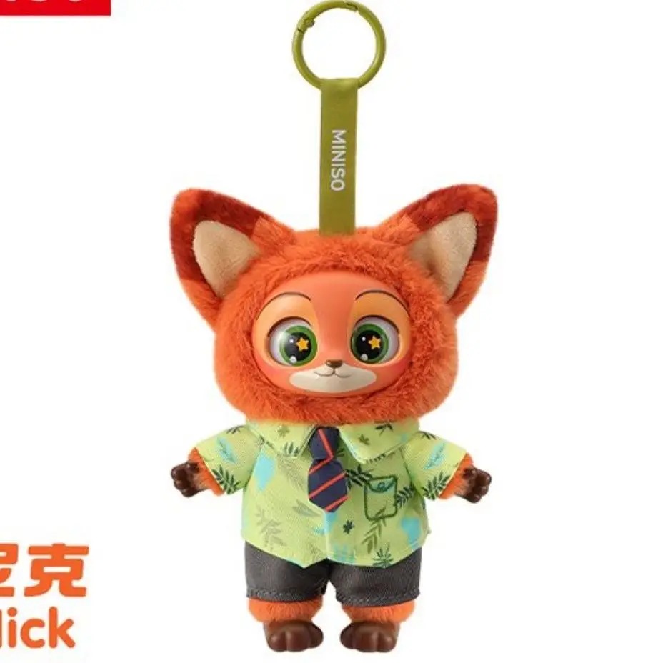 Miniso Zootopia Series Vinyl Figures Nick & Judy Toy Keychain Blind Box Gift Set Trendy Collectible Trendy Blind Box Toys