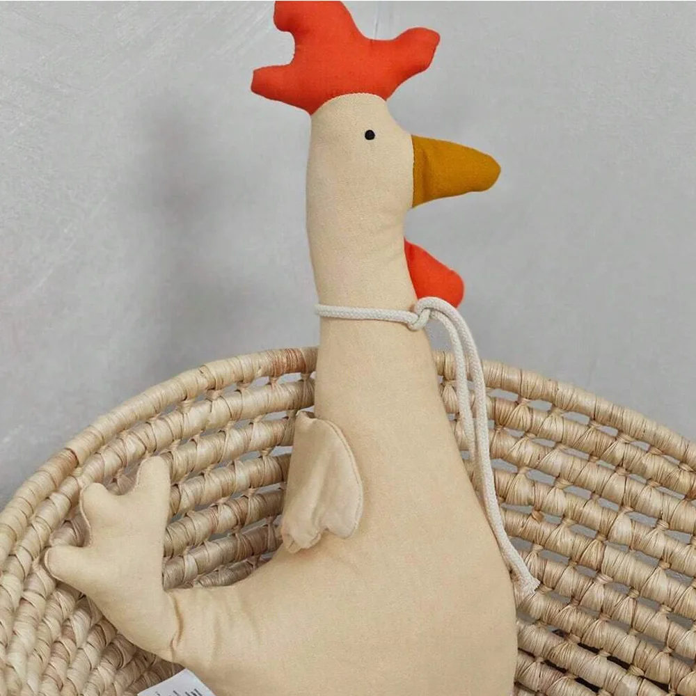 لعبة حيوانات قطيفة على الطراز الاسكندنافي لحديثي الولادة والرضع ، دمية مرافقة نوم جميلة ، أوزة كاواي للأطفال ، ديكور غرفة