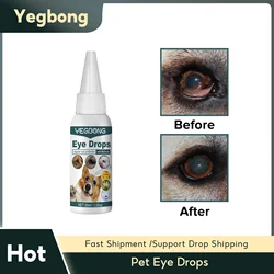 Pet Eye Drops Dog Cat Care Tear Stains Remover Relieve Itching Anti Inflammation Antibacterial Mild Cleansing Pet Eye Drop Water