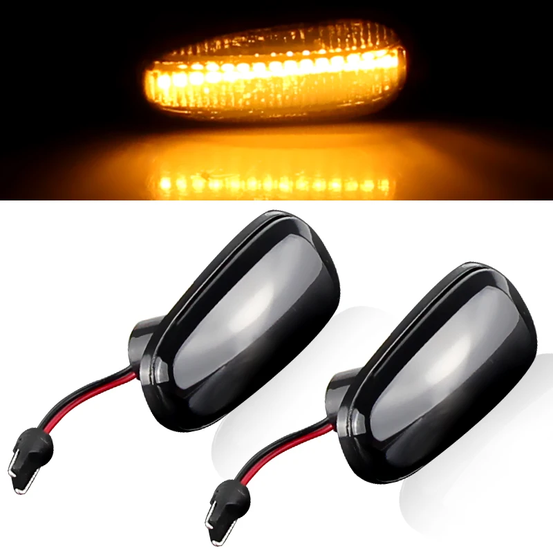 

2× for Opel Zafira A 1999-2005 Astra G 1998-2009 - Car LED Dynamic Side Marker Turn Signal Light Sequential Blinker Lamp Canbus