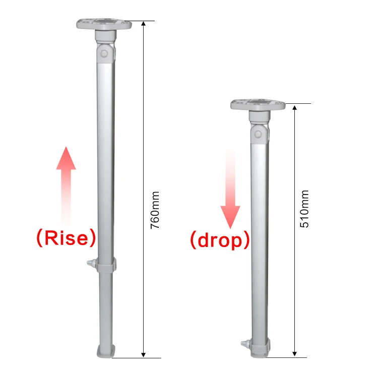 RV Folding Table Legs Detachable Outdoor Aluminum Alloy Caravan Accessories Travel Trailer RV Camper Lifting Table Legs