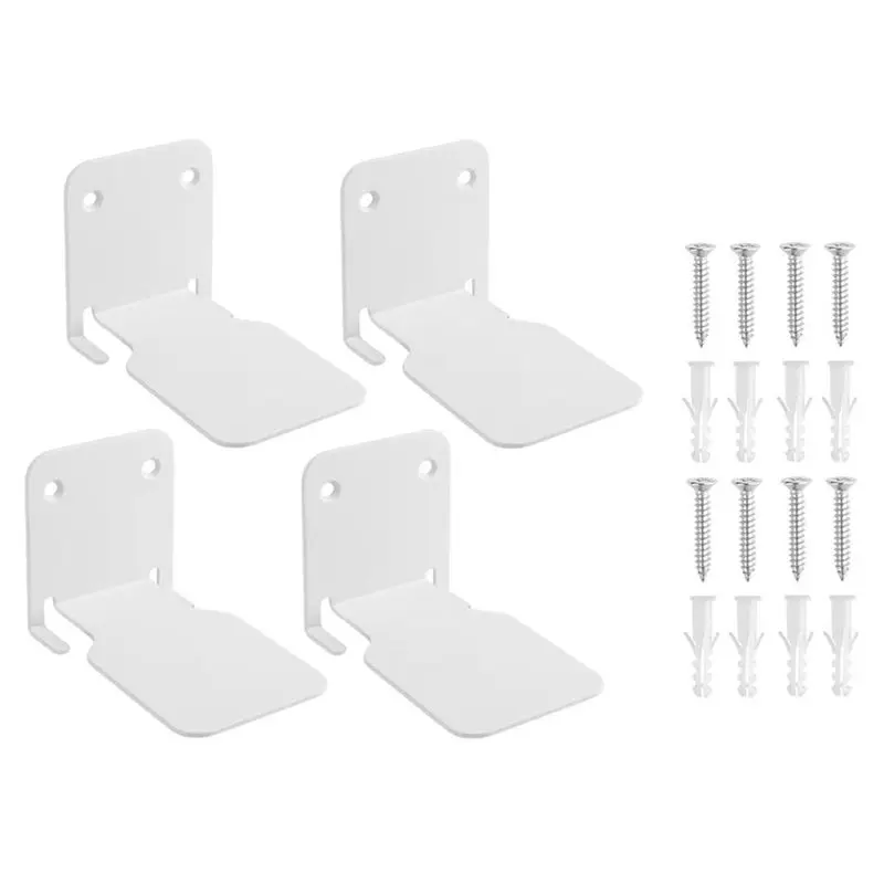 N10R-4PCS Invisible Floating Bookshelf Floating Book Organizer Wall Indoor Storage Parts Suit Metal Shelves For Books,B