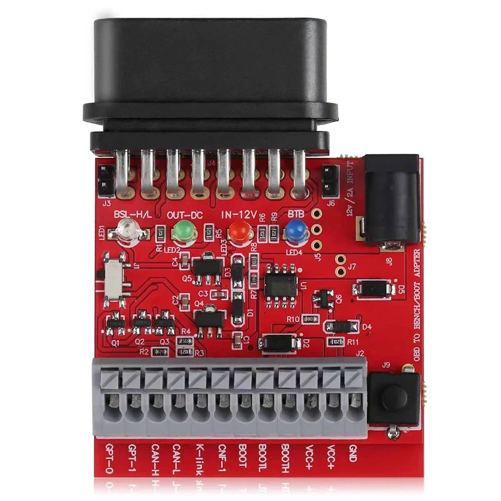 محول OTB2.0 أداة مبرمج ECU Obd على محول مقاعد البدلاء لـ KT200 KT200II Foxprog علامة FOX-Flash ثنائي القناة CAN2 قوة VCC مزدوجة