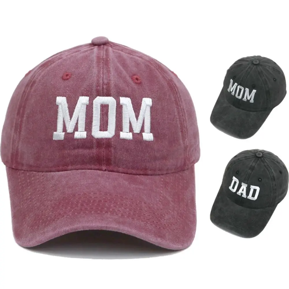 

Adjustable DAD MOM Embroidery Baseball Caps Fashion Hiphop Visors Baseball Hats Vintage Sunscreen Hats