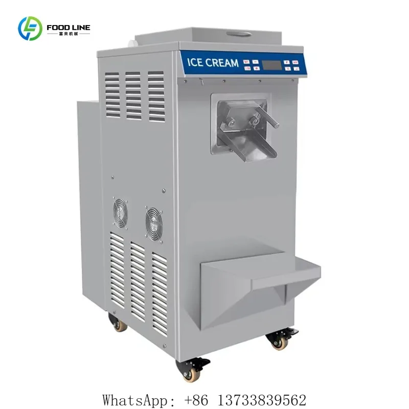 Customized Hard Ice Cream Machine Fully Automatic New Model Milk Water Raw Material Freezer