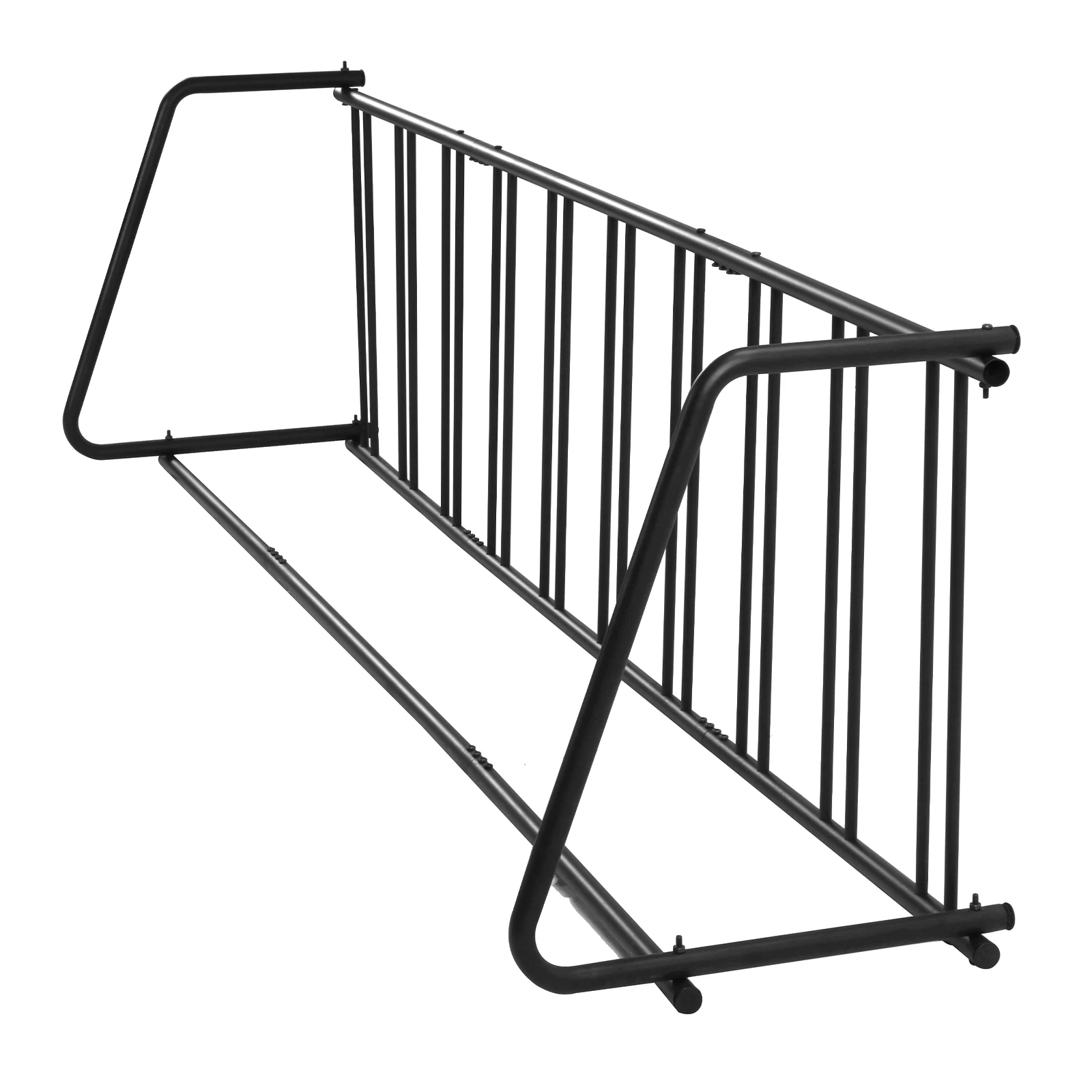 

Bicycle Storage Stand Dual Sided Fits 12-29in Tires Outdoor Bicycle Parking Rack for 10 Holders for Garages Streets Yards Events